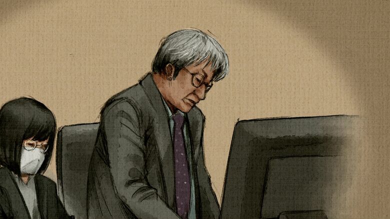 検察側 被害男性の妻の意見陳述を読み上げる