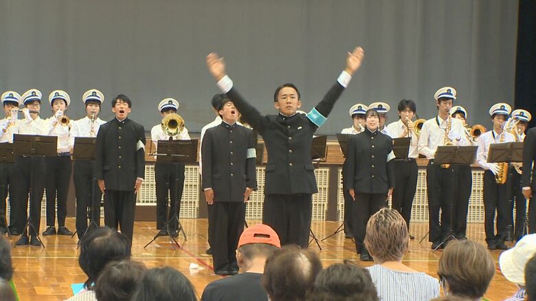 五泉市民へ合宿の成果発表