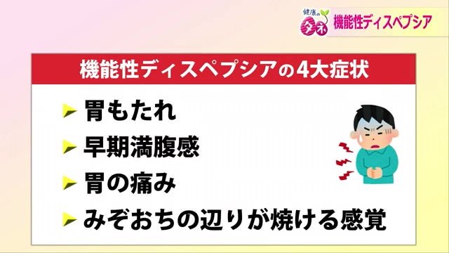 機能性ディスペプシアが考えらえる症状