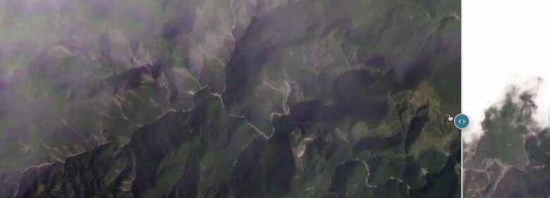 地震前の山の様子（3月23日）