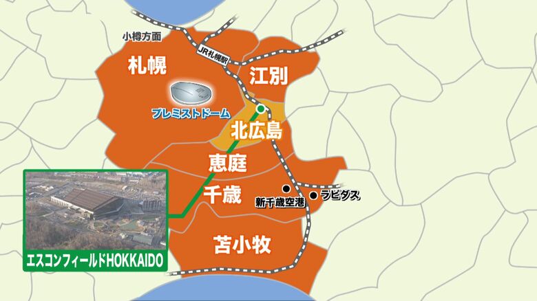 当初は6つの都市が候補だった