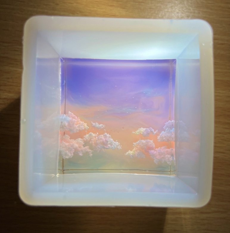 背景部分の制作途中（提供：ソラハナさん）