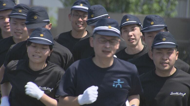 「警備実施訓練」残り2キロ
