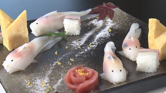 「錦寿司」の飾り寿司※写真は取材時の特別仕様