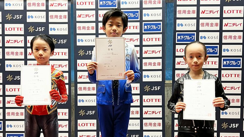 近畿選手権ノービスB男子表彰台