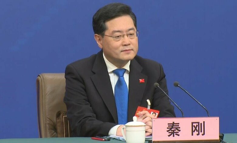 2023年7月に外相を解任された秦剛氏（2023年3月）