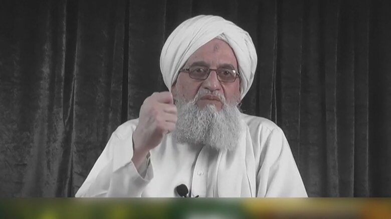 2021年に殺害されたアルカイダの指導者アイマン・ザワヒリ容疑者