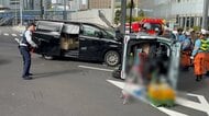 0歳の赤ちゃんが事故で…乗用車がハイヤーと衝突・横転し5人搬送　乗用車の信号無視か　東京・港区