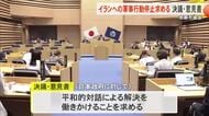 イラン情勢の平和的解決を求める意見書可決　那覇市議会で全会一致