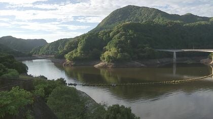 雨不足で貯水率低下が止まらない“耶馬渓ダム”　市民に節水呼び掛け　学校のプールの授業にも影響　大分発