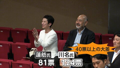 立憲民主党・東京都連会長選で蓮舫参院議員が川名雄児・武蔵野市議に予想外の大敗　「選挙やってよかった」と笑顔