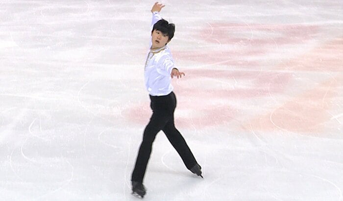フリーを披露する長谷川一輝