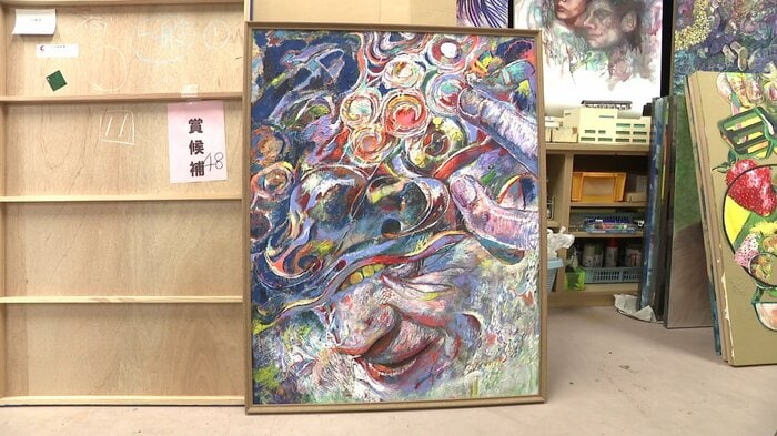 秋田南地区高校美術連盟展「連盟賞」受賞作品『福来る門』