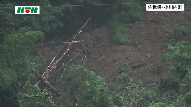 長崎県佐世保市で大規模な地すべり、住民避難へ