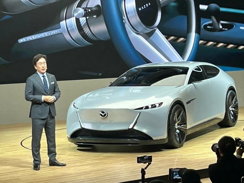 マツダ 「ビジョンモデル」 2タイプを世界初公開 ジャパンモビリティショー |FNNプライムオンライン
