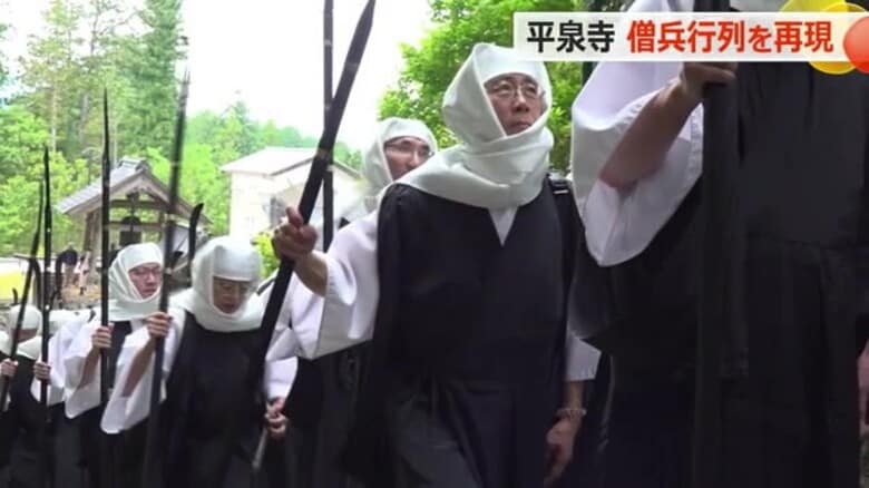 勝山平泉寺 中世の僧兵行列を市民らが再現 白山神社の御開帳に合わせ【福井】|FNNプライムオンライン