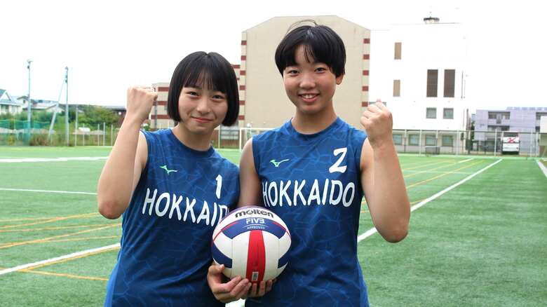 【ビーチバレー】「挑戦する立場で」札幌大谷高・高島心愛&本間陽菜乃ペア、北海道代表で国スポへ|FNNプライムオンライン