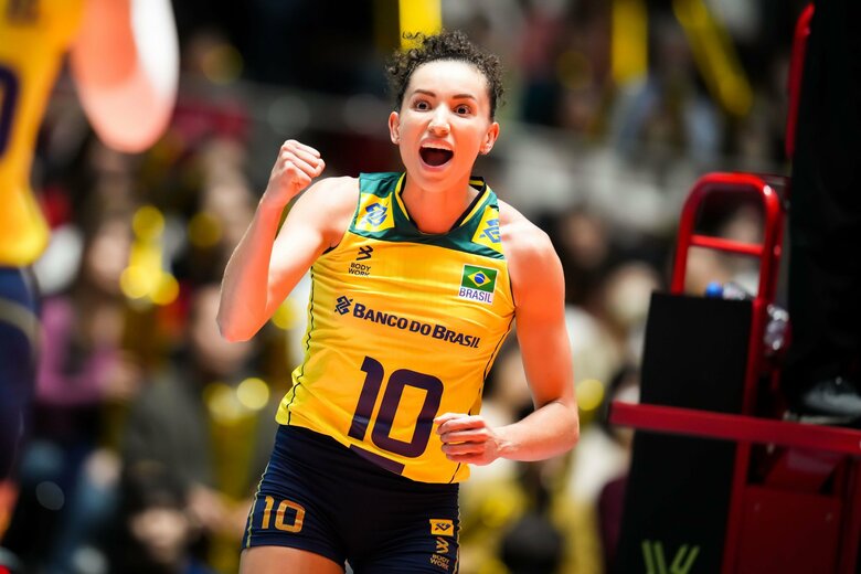 ブラジルのエース ガビ(写真:©️FIVB)