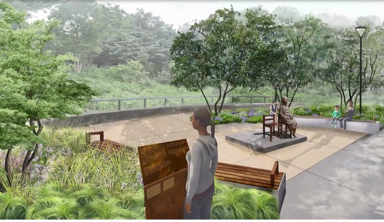 「慰安婦像公園」の完成イメージ