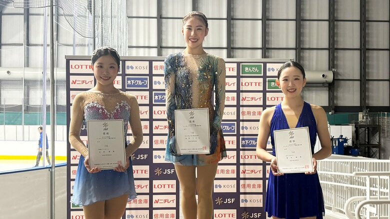 シニア女子表彰台（東京選手権）