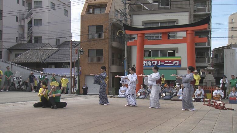 酷暑の中の稽古