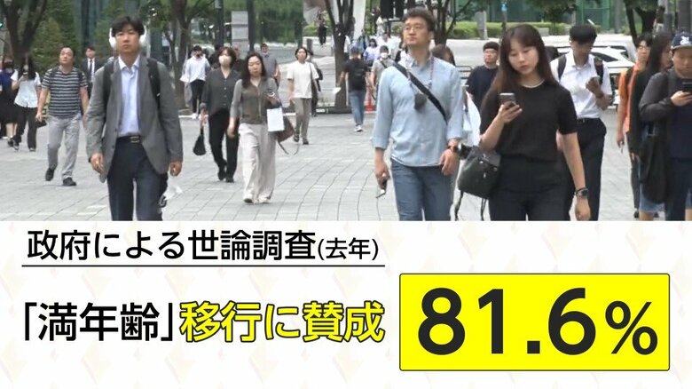 政府の世論調査では8割以上が「満年齢」移行に賛成