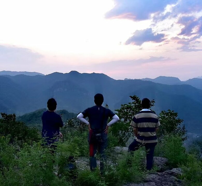 中国の友人は北京郊外の日の出の撮影に案内してくれた