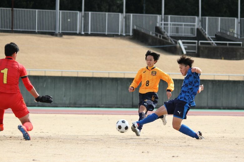 準々決勝・藤枝明誠戦（提供：磐田東サッカー部）