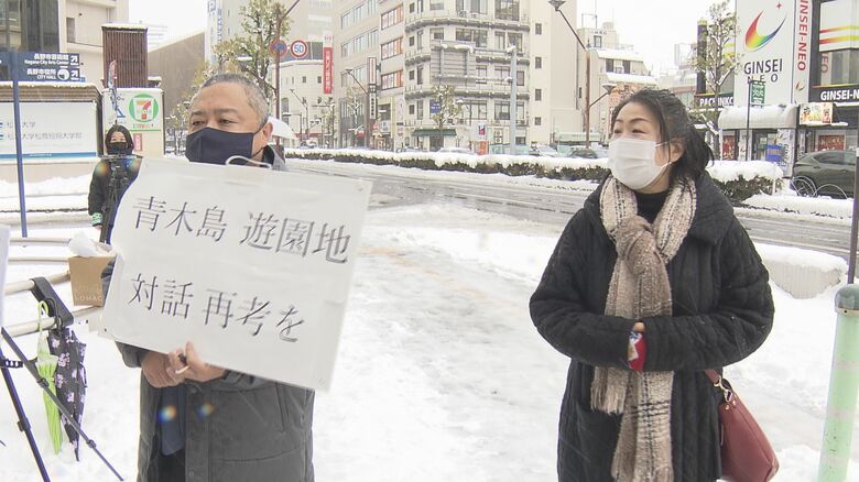 署名活動（長野市　2022年12月）