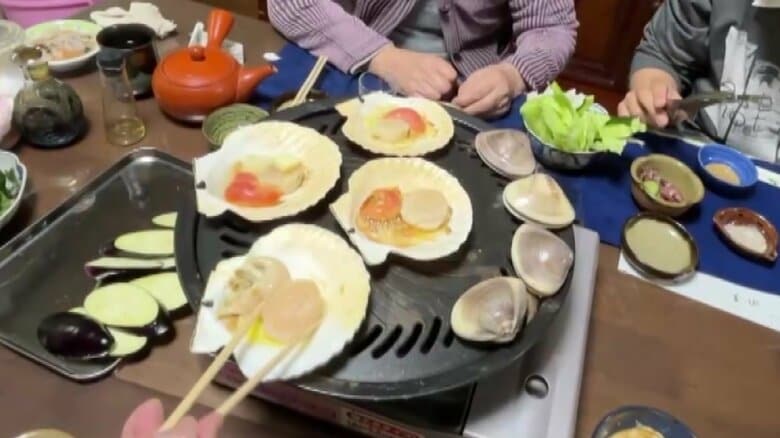 井出さん宅の夕食（撮影：井出さん）