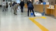 静岡空港のターミナルビルで雨漏り…保安検査場前に水たまり　福岡便などに遅れ見込み