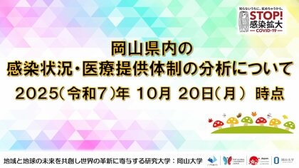【岡山大学】岡山県内の感染状況・医療提供体制の分析について（2025年10月20日現在）