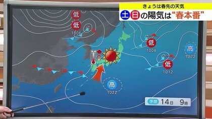 週末は4月並みのポカポカ陽気　週明けは寒さ戻る　季節の変わり目「三寒四温」大きな寒暖差に注意