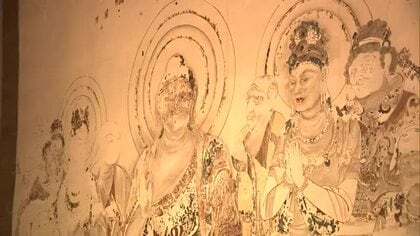 大仙市出身の仏画家・鈴木空如の展覧会　法隆寺金堂壁画の原寸大模写12面が一堂に　秋田市