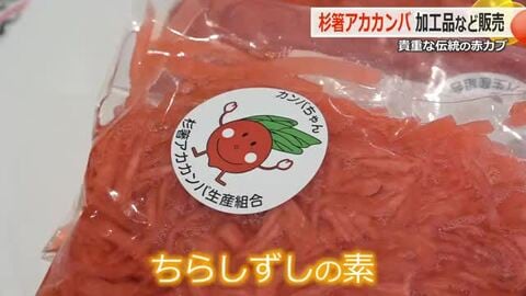 150年の伝統野菜「杉箸アカカンバ」　敦賀市が新しい食べ方PR　一番人気は…クリスマスや正月にオススメ！鮮やかな赤が映える「ちらし寿司の素」