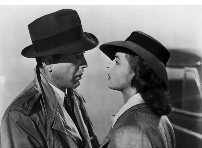 ハンフリー・ボガートとイングリッド・バーグマン主演の名作映画「カサブランカ」(1942年)