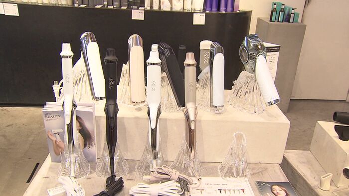 展示販売していたヘアアイロンが盗まれる