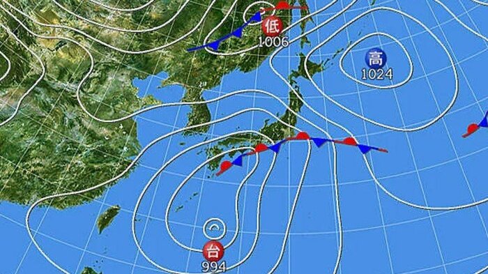 天気図　日本気象協会より