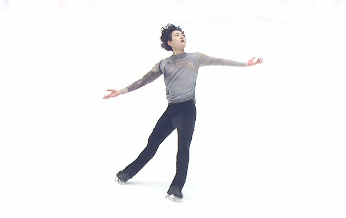 フリーのみで3位と健闘した門脇慧丞（西日本選手権）