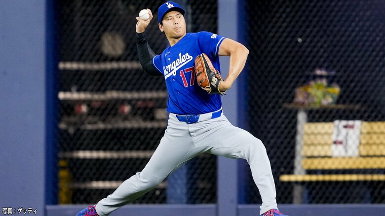 大谷翔平が第2打席、内野安打で出塁　自己最長更新の41試合連続出塁　ドジャースはブルージェイズと対戦｜FNNプライムオンライン