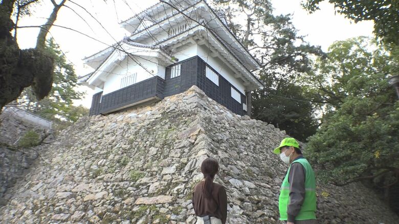 姫路城の元になったとされる豊橋公園内の「吉田城」　戦国時代に作られた“野面積み”の石垣が現存｜FNNプライムオンライン