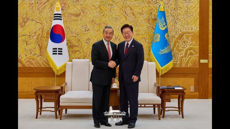 韓国大統領　中国外相と会談　北朝鮮問題をめぐり緊密な意思疎通の継続求める｜FNNプライムオンライン