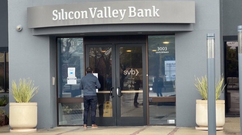 経営破綻したシリコンバレー銀行(カリフォルニア州・3月10日)