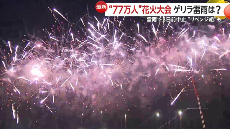 2023年の「葛飾納涼花火大会」の様子
