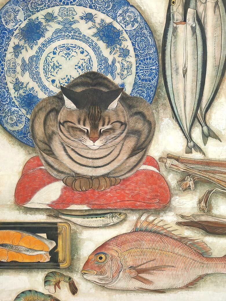 作品名「猫、想う」