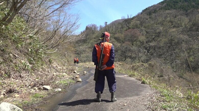 76歳で山に入る上さん