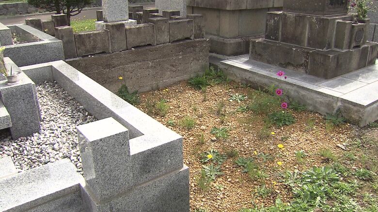 墓じまいをしているスペース