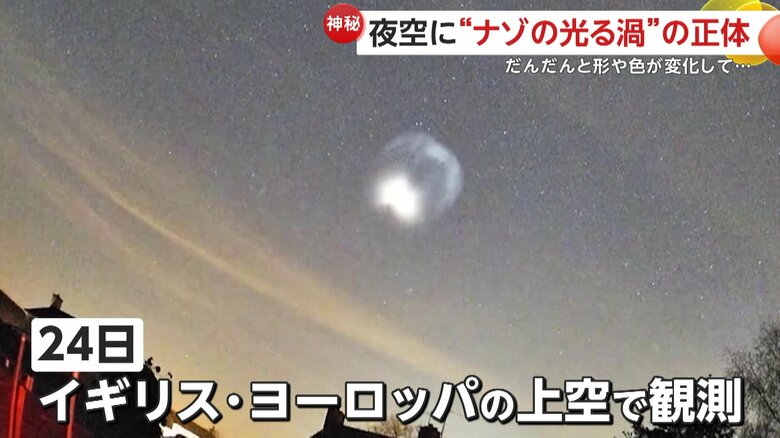 未確認飛行物体「UFO」なのかと思われるような光