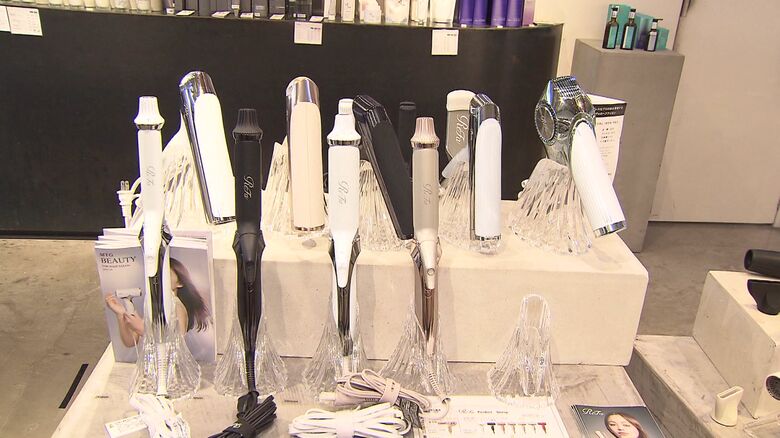展示販売していたヘアアイロンが盗まれる
