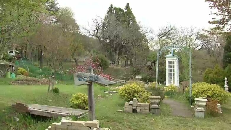 浪板地区の「風の電話」（4月27日撮影）